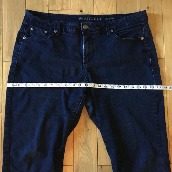 Santana Tummy Control Dark Blue Jeans For Women 16 - Picture 10 of 13